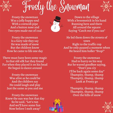 frosty the snowman song lyrics youtube